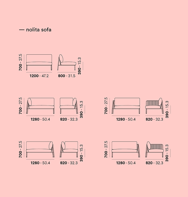 Pedrali SPA - Nolita Sofa
