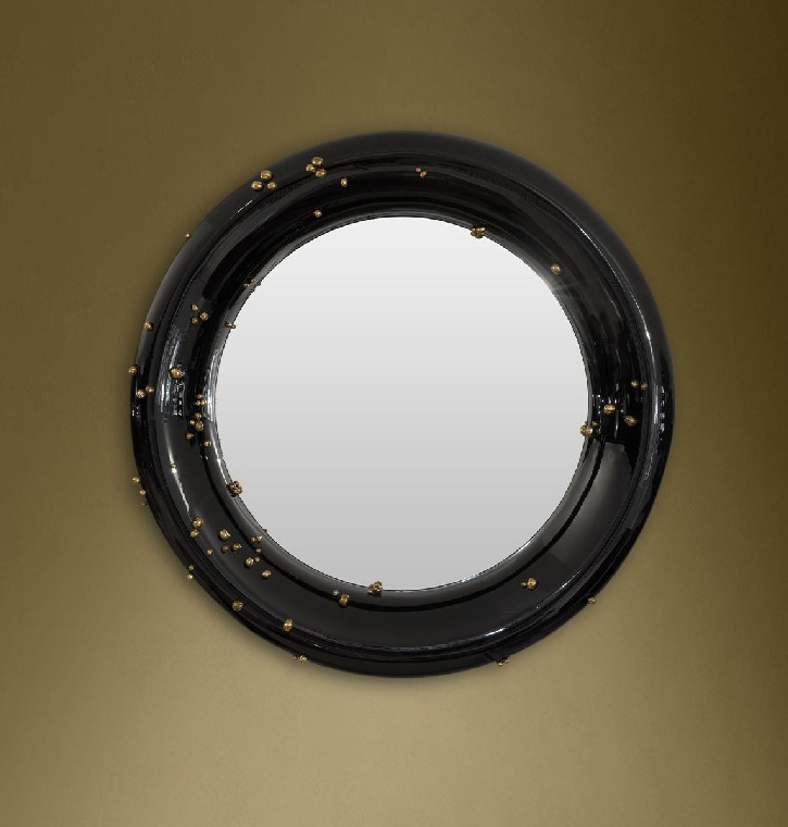 Specchio rotondo contemporaneo di BRABBU