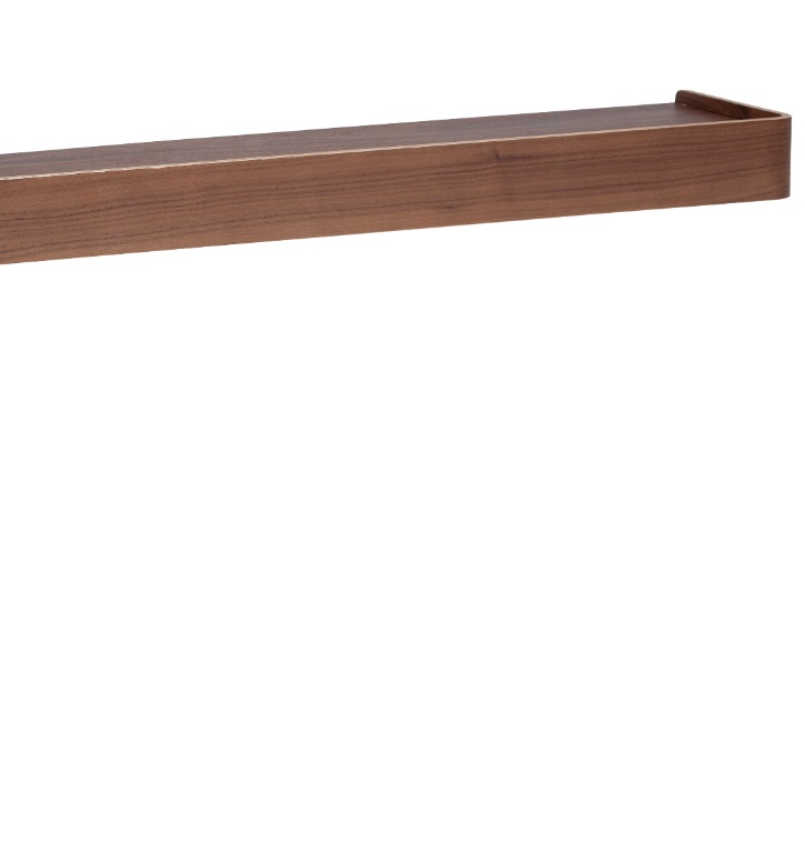 PROTOPIA shelf in walnut veneer