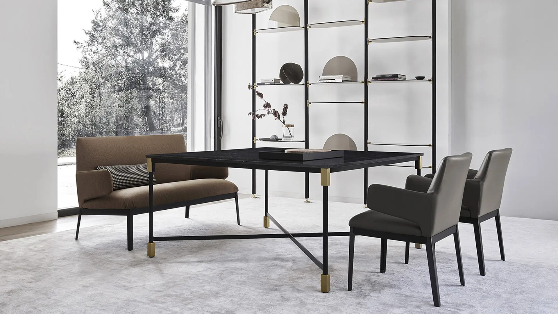 Hug love seat & chair