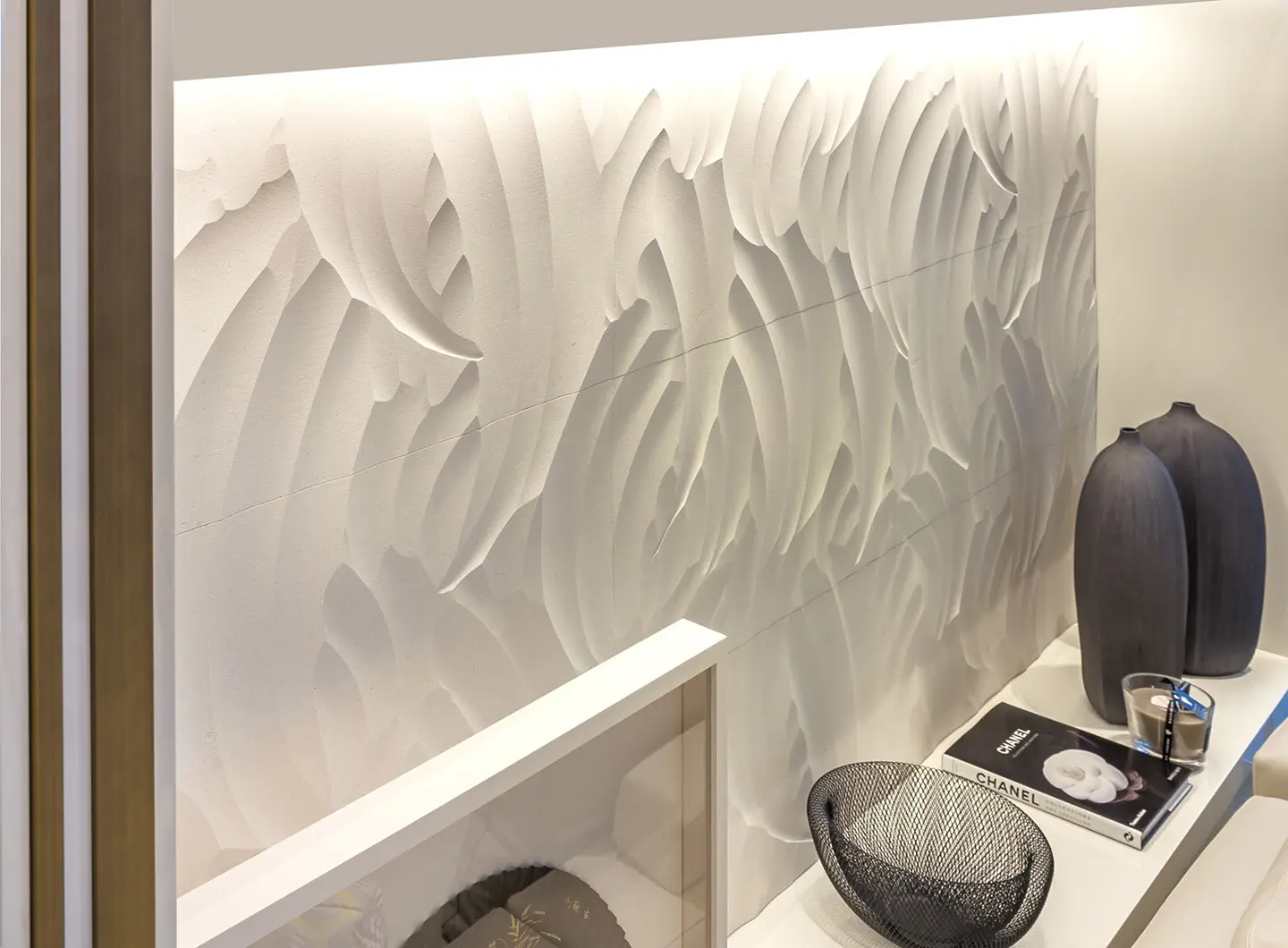 Vello modular marble tiles for interiors 