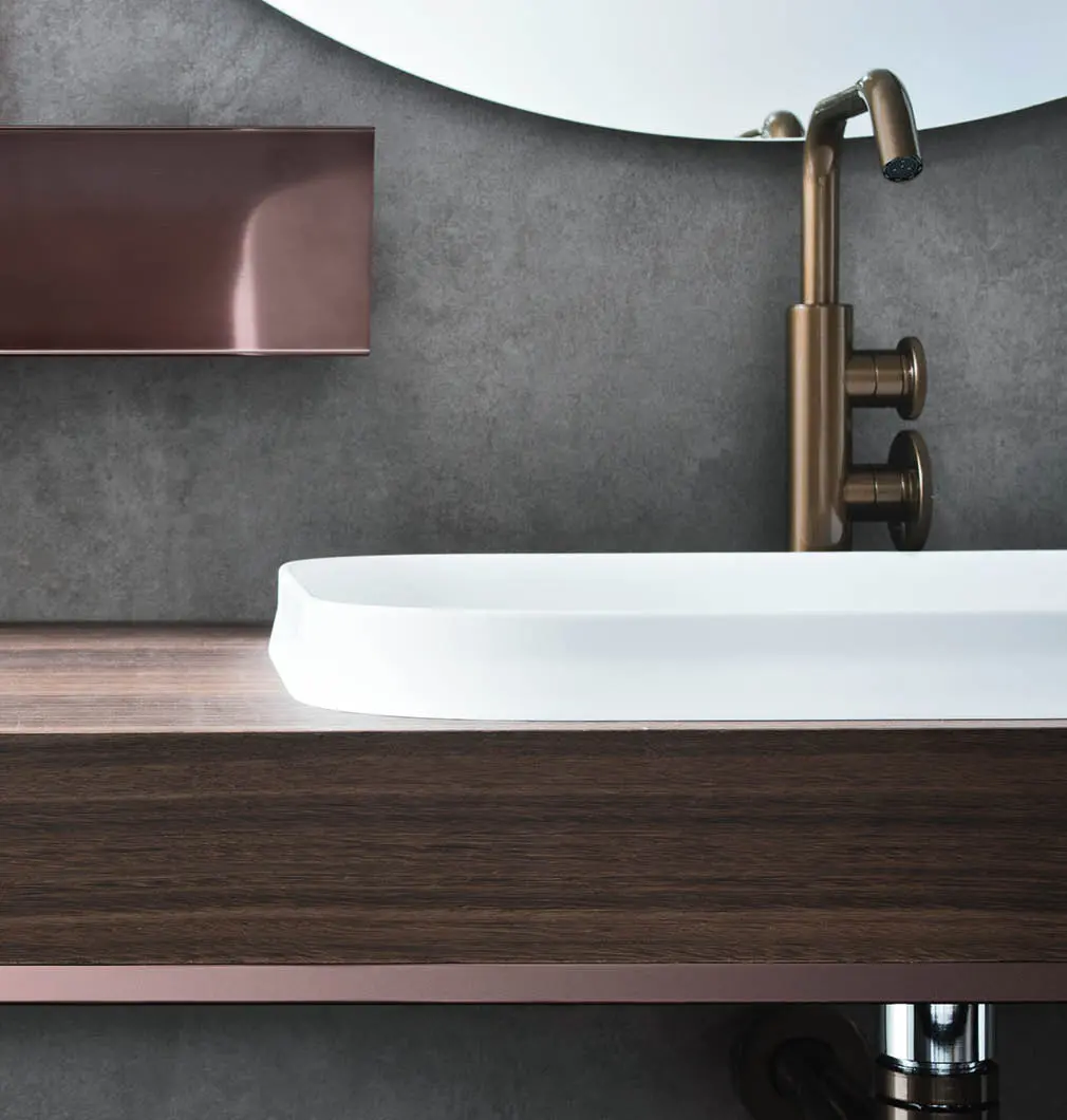 Rubinetto lavabo rialzato, old bronze – TIB3C