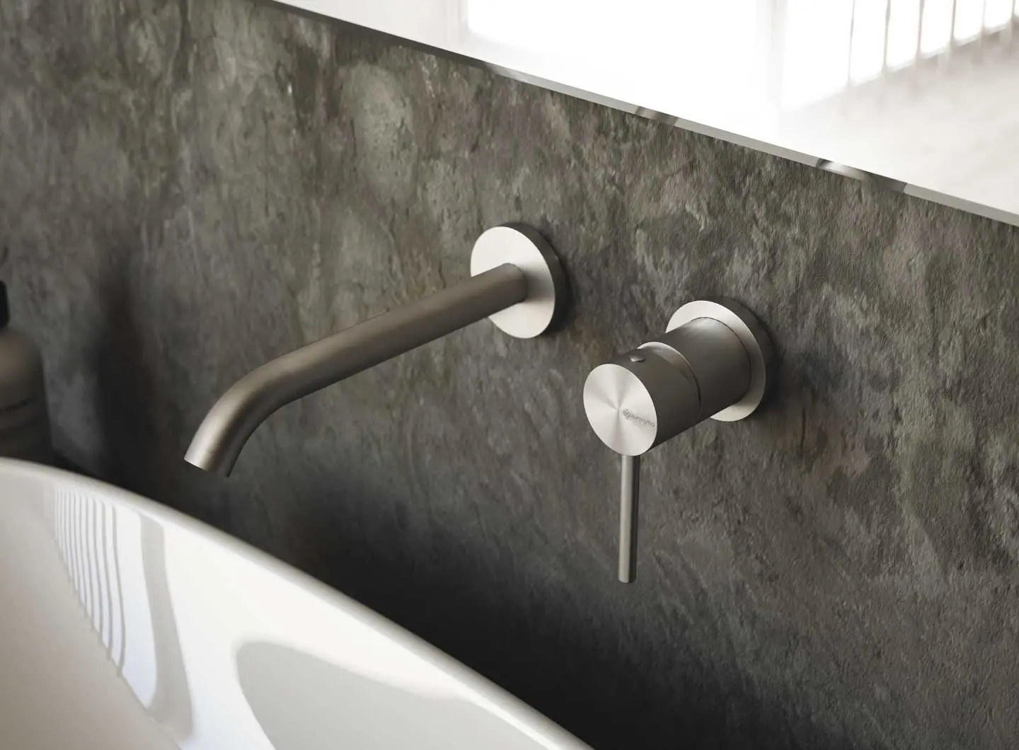 316L INOX miscelatore lavabo a parete