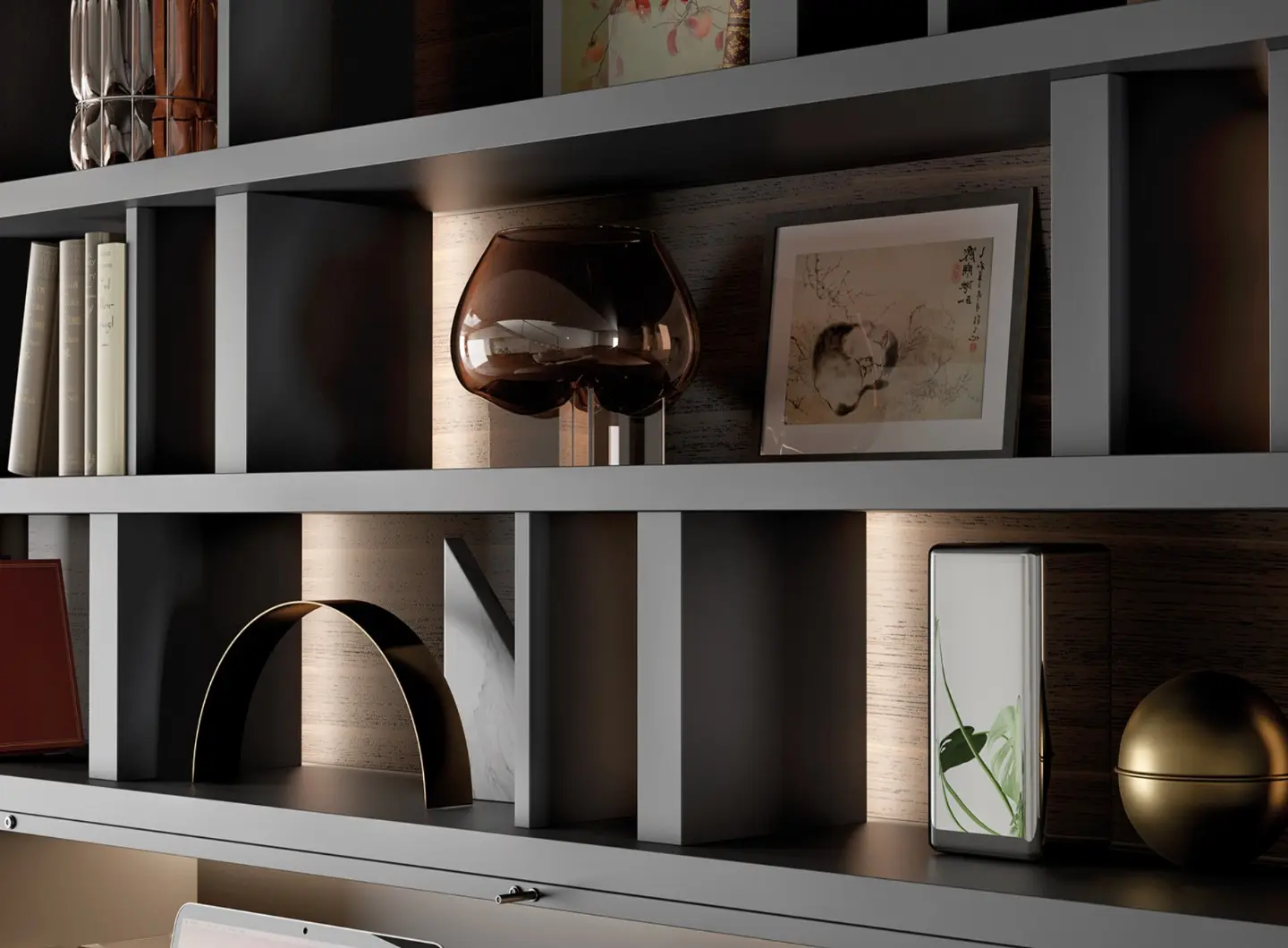 Turati T4 - Horizontal bookcase