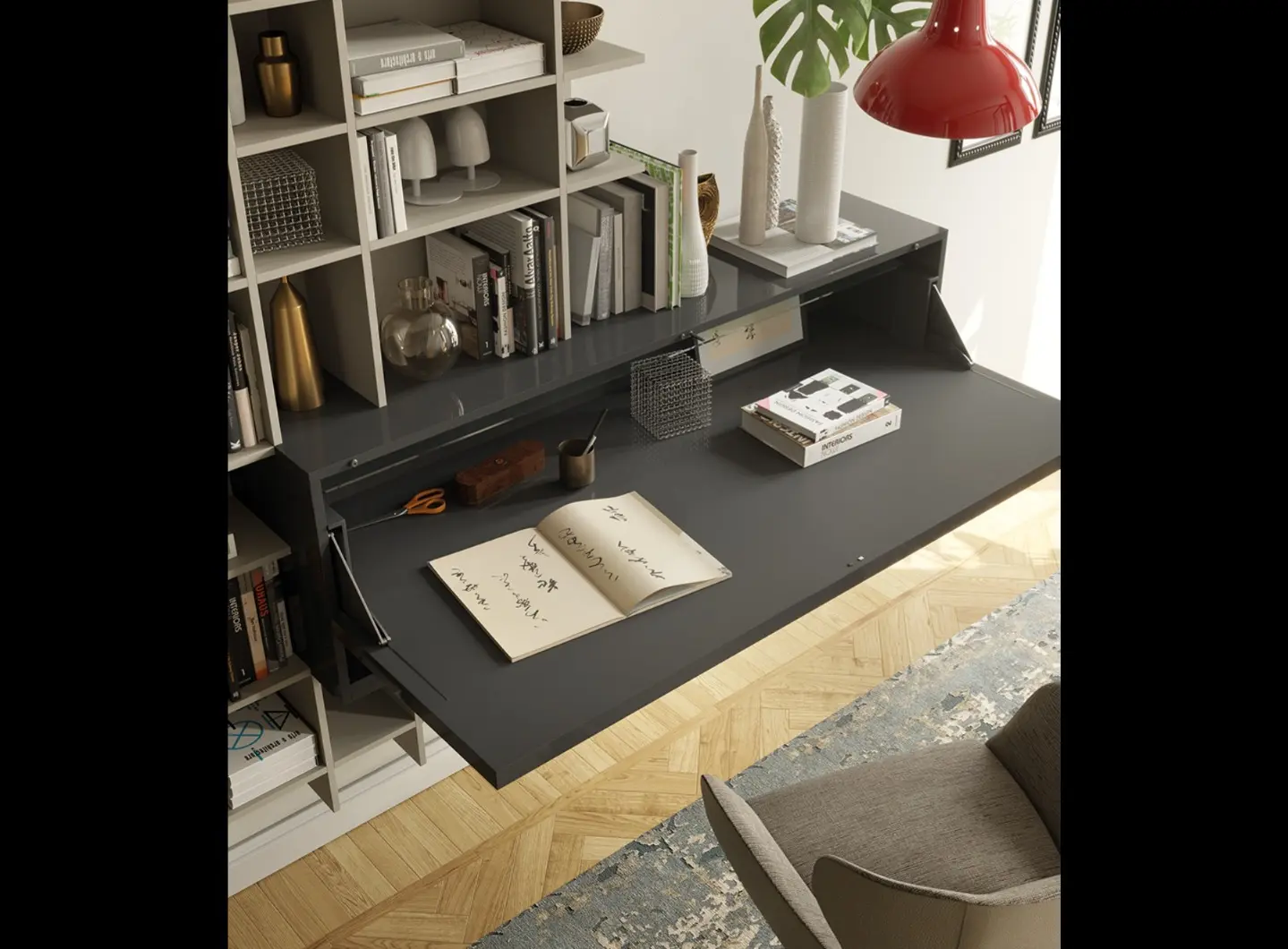 Turati T4 - Horizontal bookcase