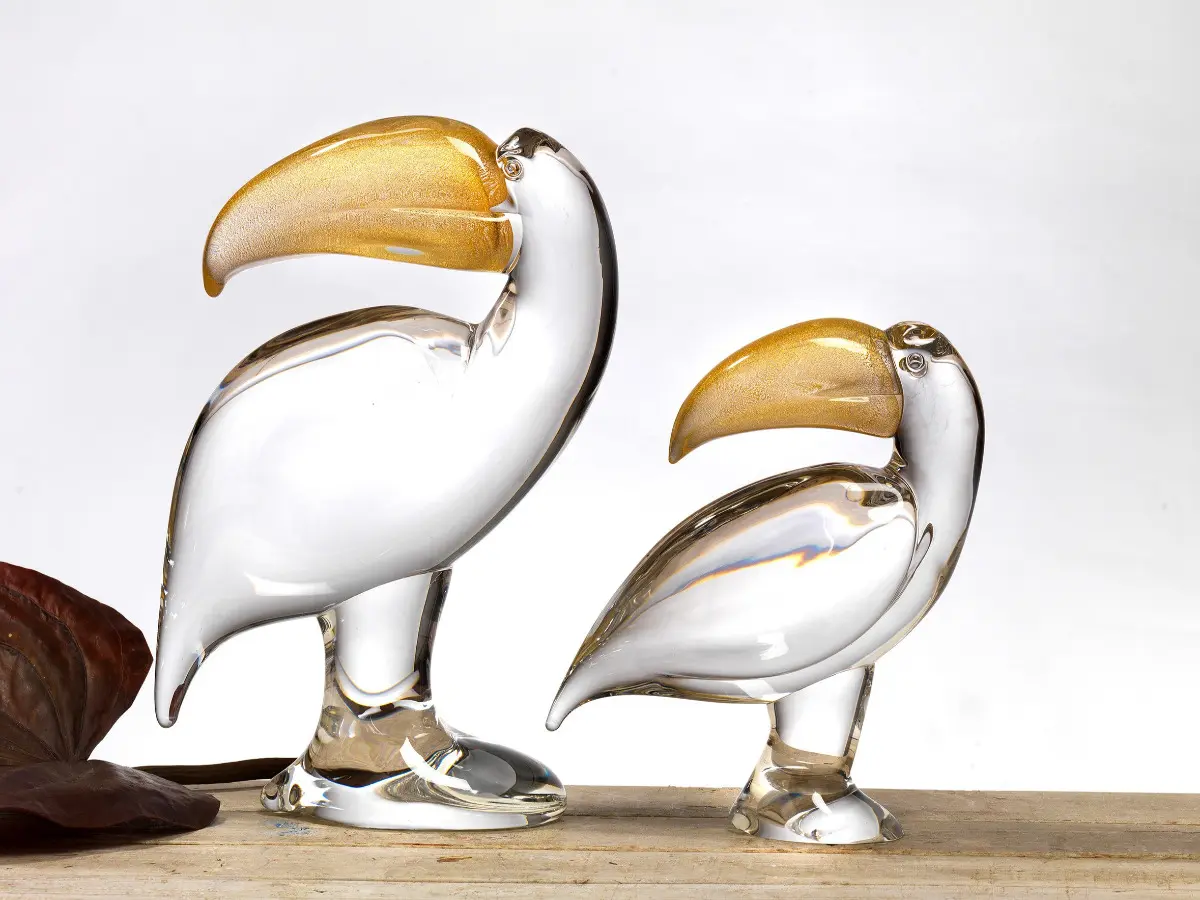 Duccio di Segna - Toucan transparent & gold, big/medium