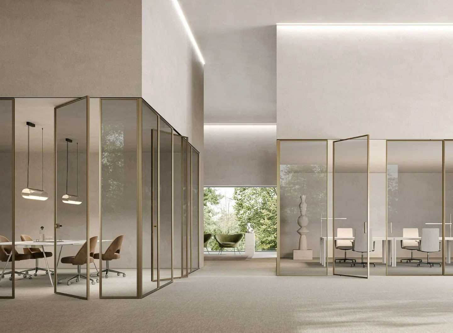 L7 Pivot - sistema ad ante fisse e a bilico - design Piero Lissoni