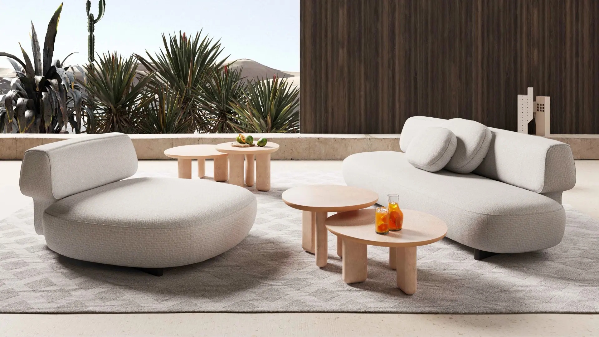 LIUJO Living - Tavolino Caillou Wood
