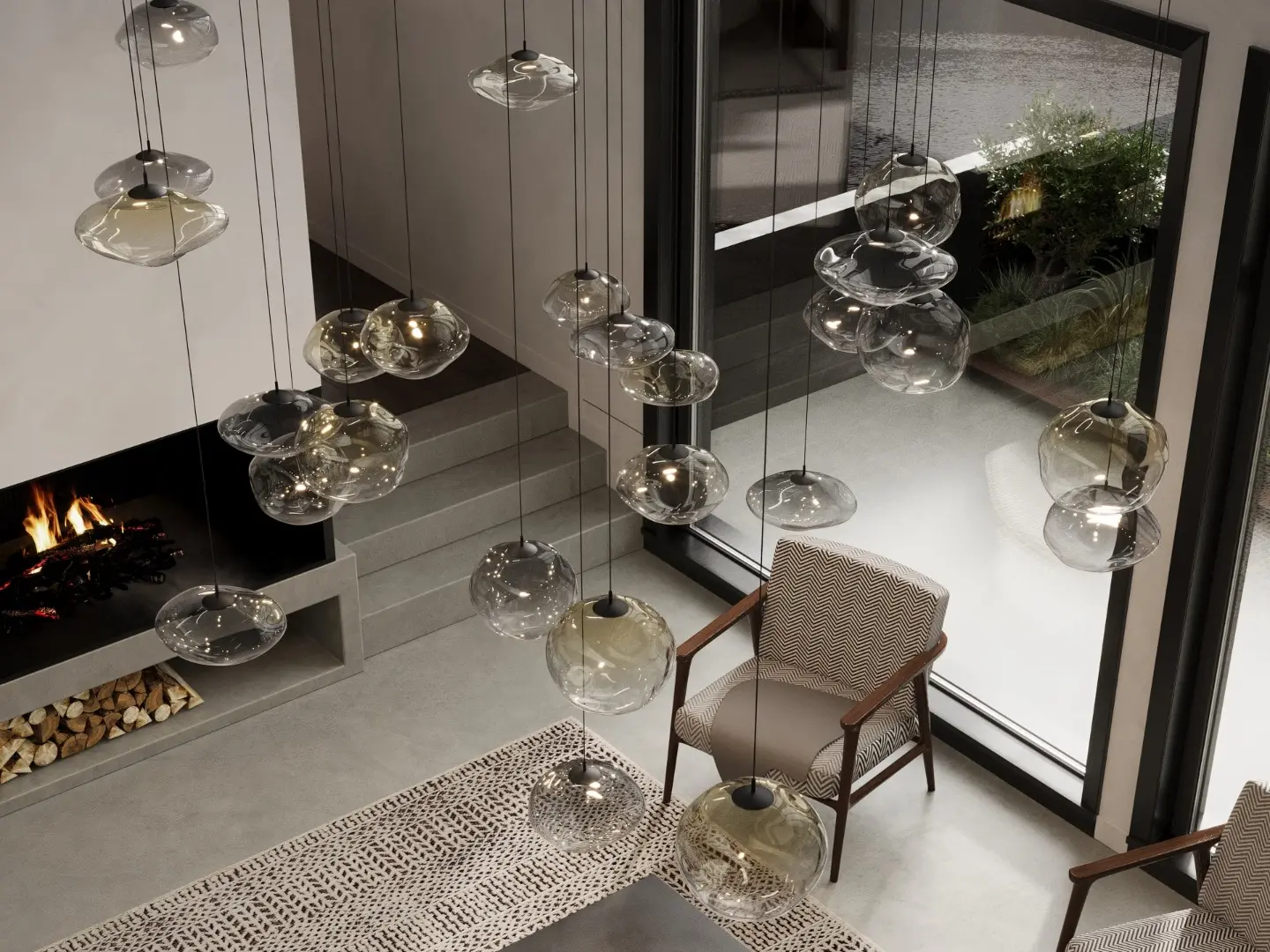 mark cangini e tucci multiple suspension lamp 