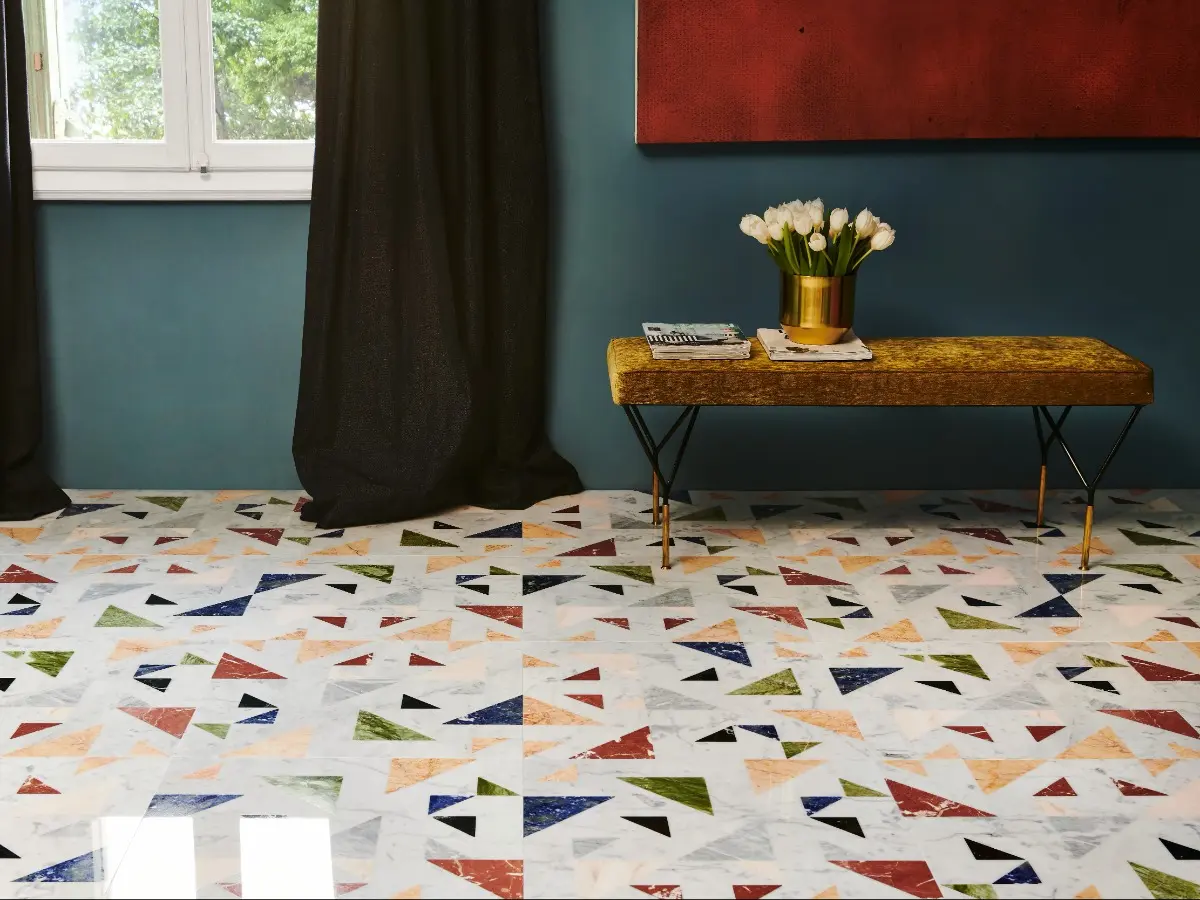 Allegro Arlecchino luxury marble flooring