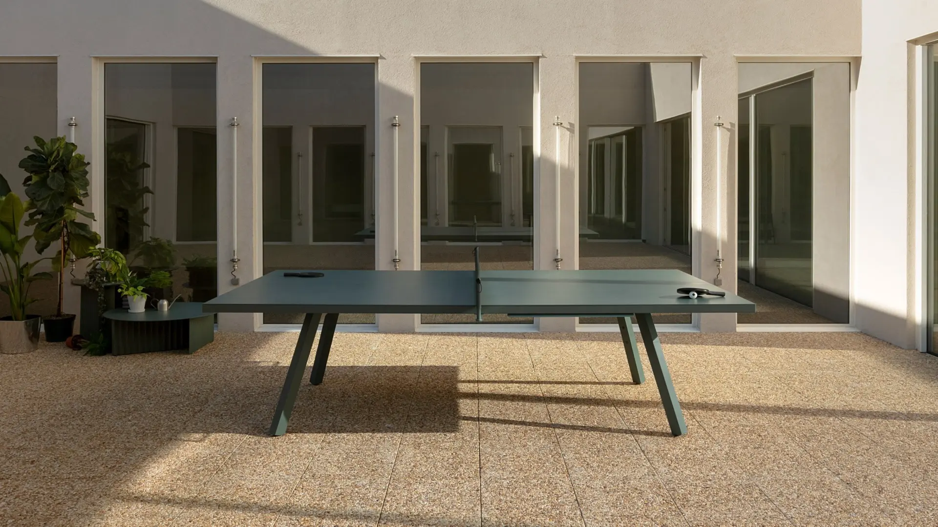 You and Me Monochrome ping pong table