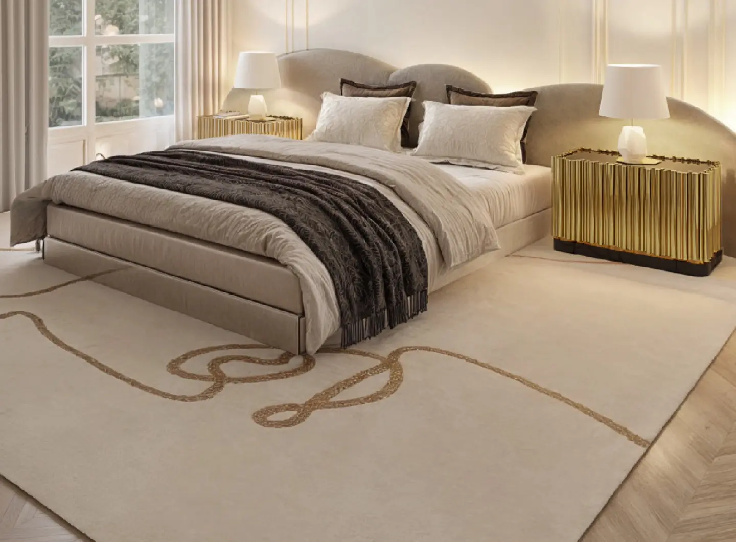 Eleganza Contemporanea con il Tappeto Taupe