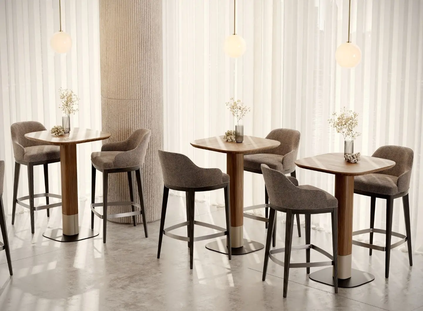 Domkapa - Anna Bar & Counter Chair and Adam Bar Table