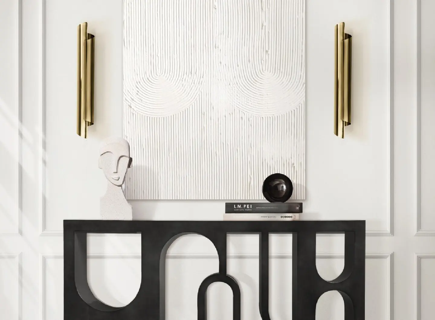 Sofisticatezza senza tempo: Un corridoio dal design contemporaneo