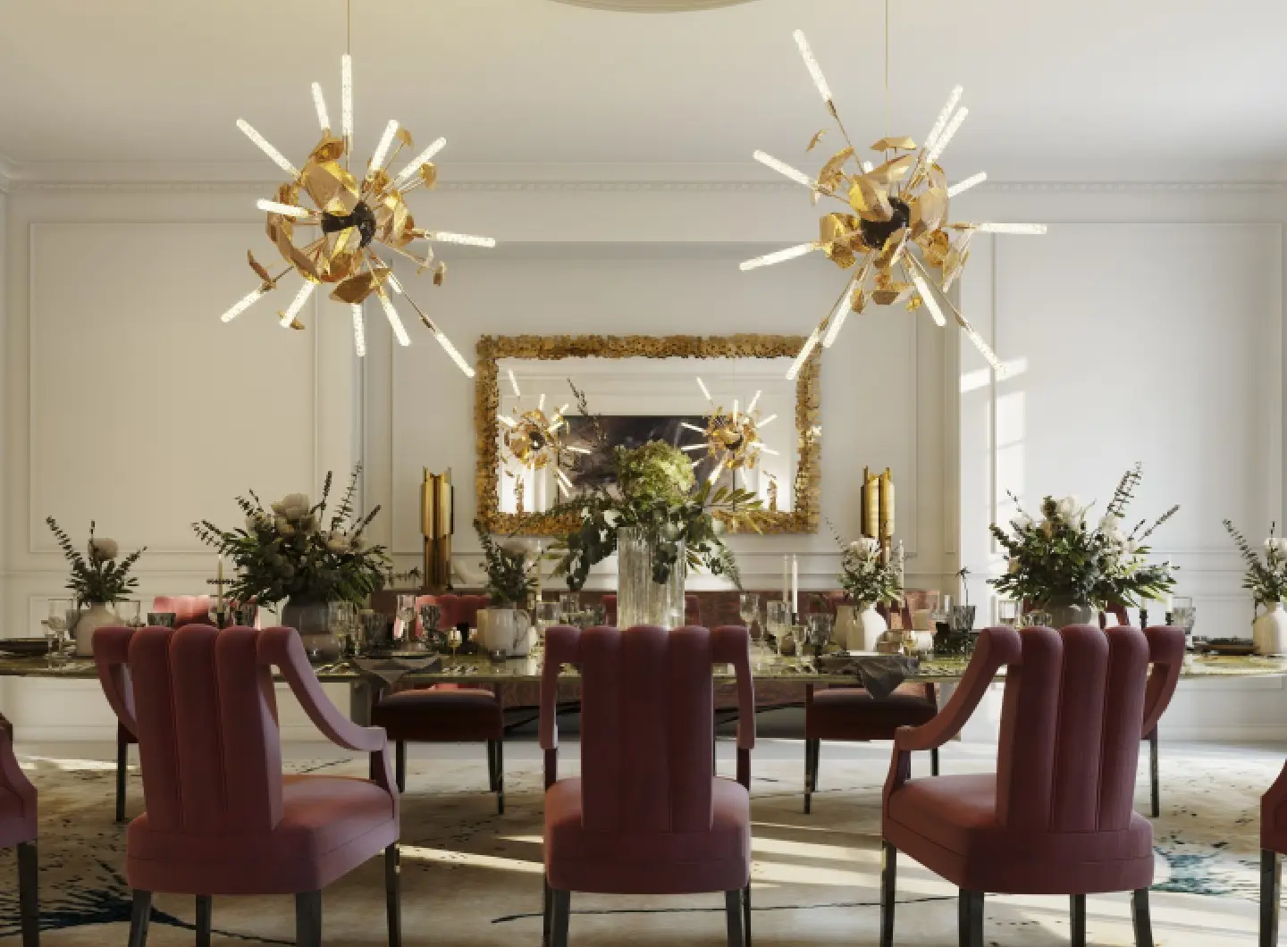 Luxurious Parisian-inspired dining room