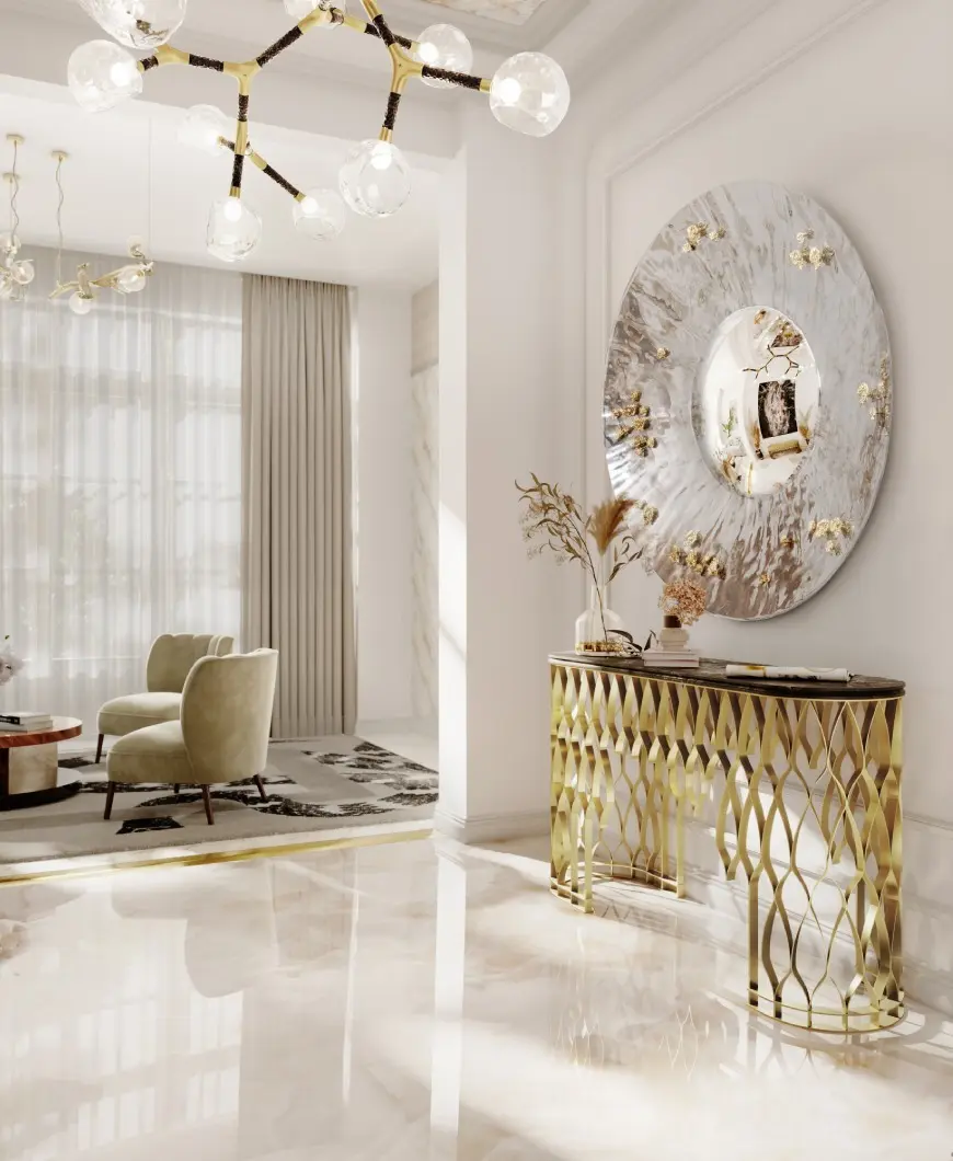 Eleganza Contemporanea: Un Corridoio che Accoglie con Raffinatezza
