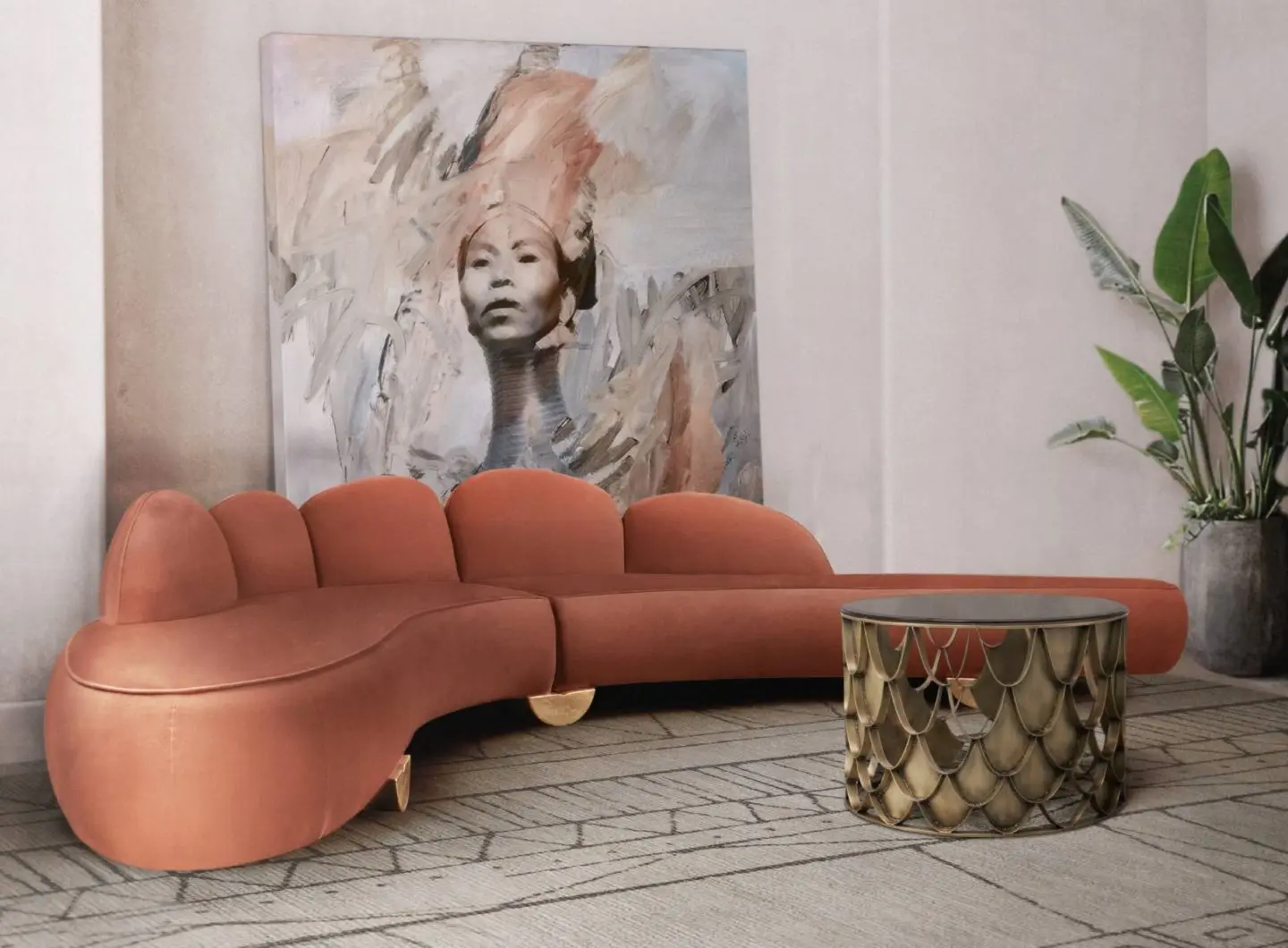 Design contemporaneo e neutro per il soggiorno