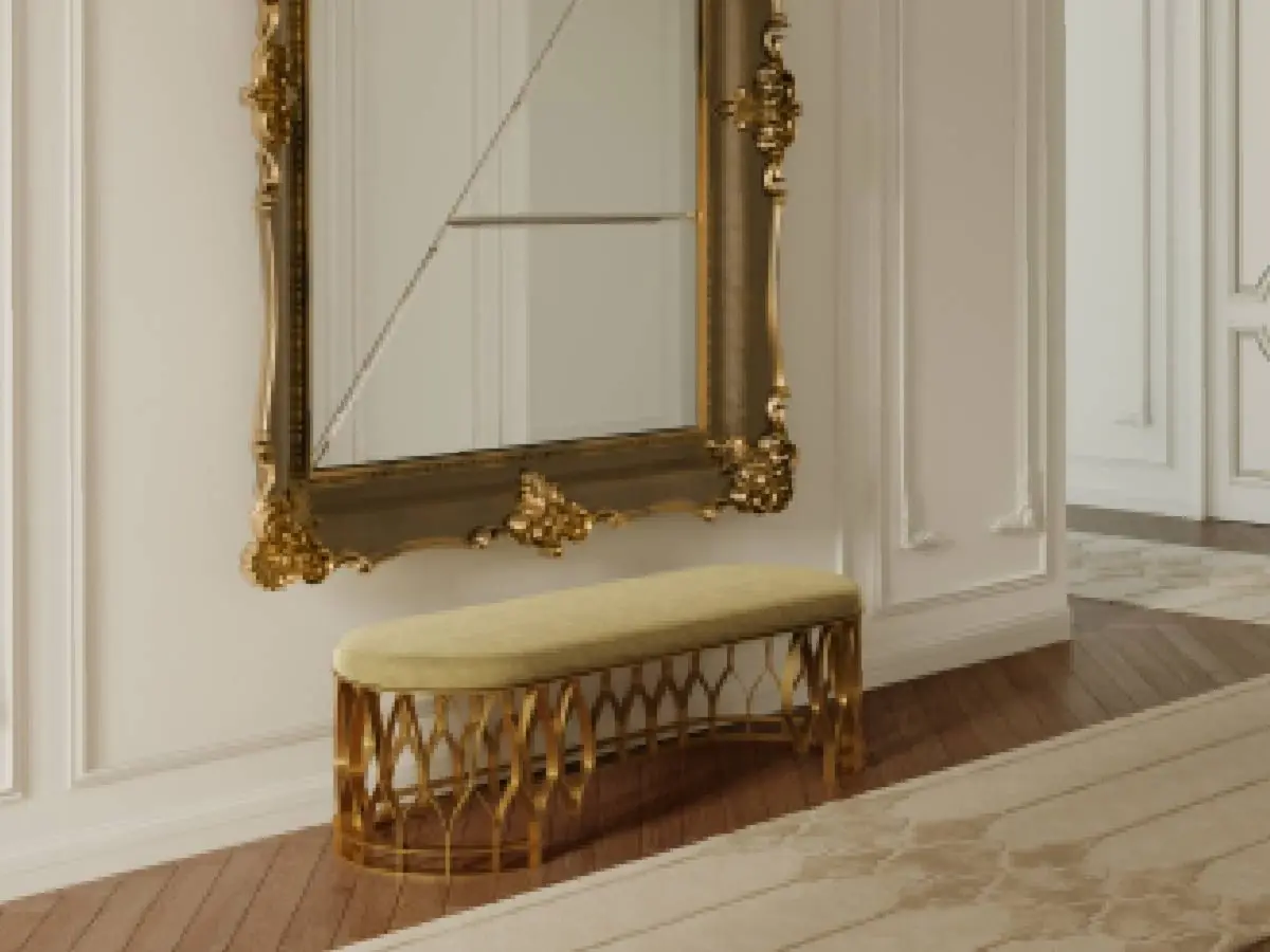 Un ingresso classico moderno nell'interior design parigino