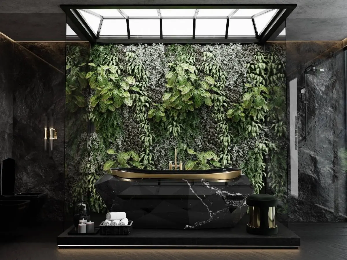 UN PROGETTO DI BAGNO PADRONALE ALL'INSEGNA DELL'OPULENTA TRANQUILLITÀ
