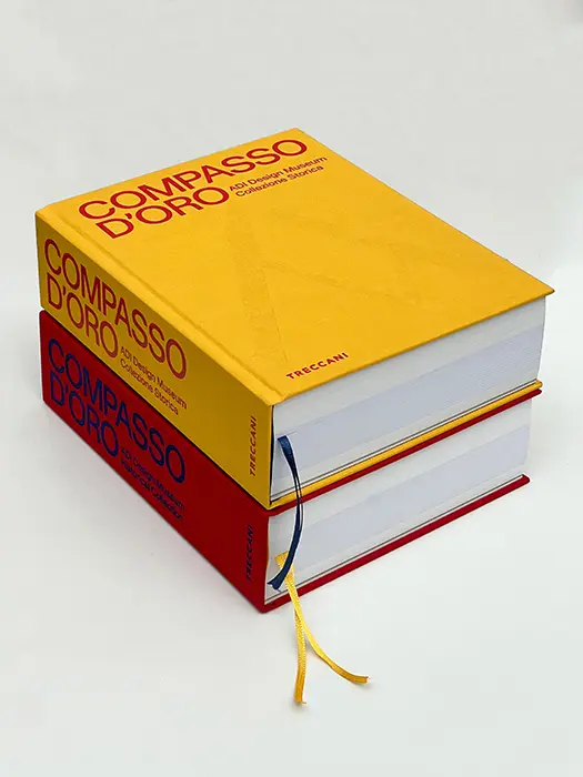 Copertina libro Compasso d'oro.ADI Design Museum - Collezione storica a cura di Beppe Finessi