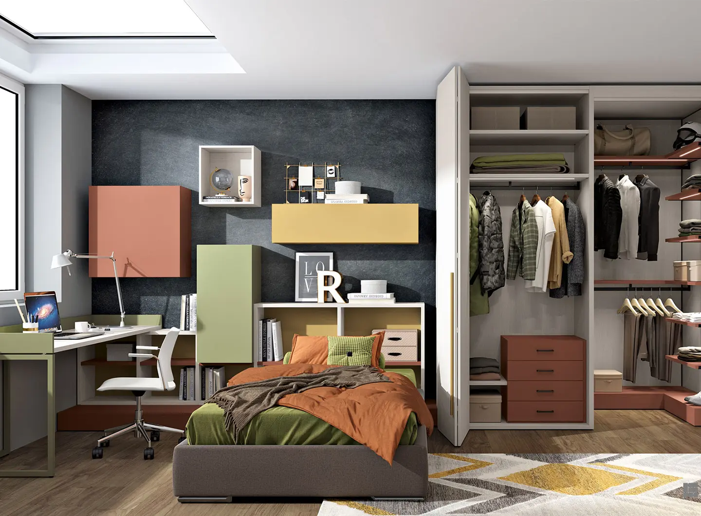 Multicameretta, Collezione MoodBook di Ferrimobili