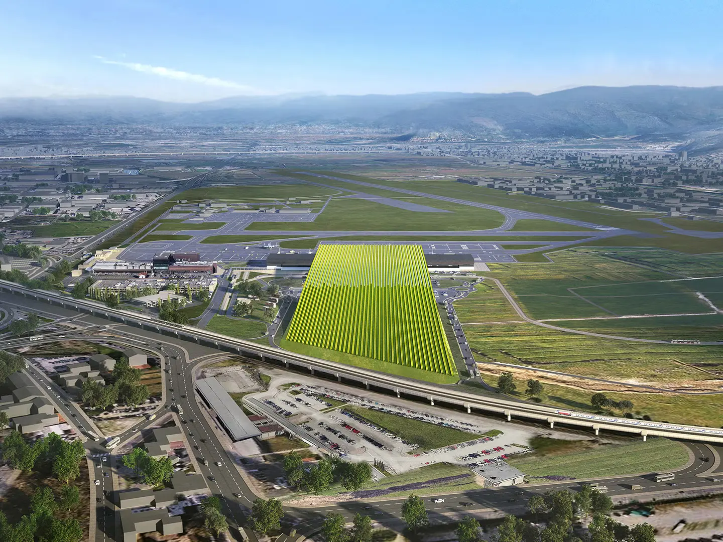 Rafael Viñoly Architects,Nuovo terminal dell’aeroporto Amerigo Vespucci di Firenze, ph. Rafael Vinoly Architects 