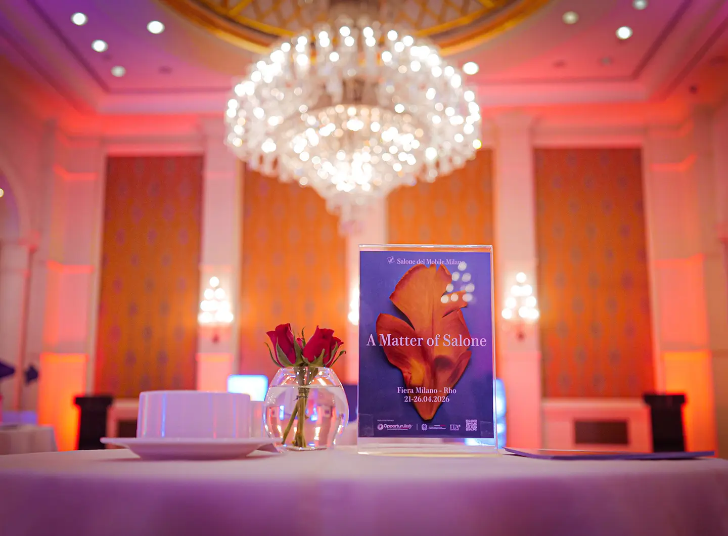 Salone del Mobile.Milano incontra New Delhi | Networking Dinner, The Leela Palace, Grand Ballroom, Chanakyapuri, Diplomatic Enclave, New Delhi