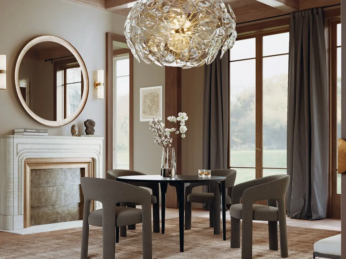 SPLENDOR armchairs and OOID table