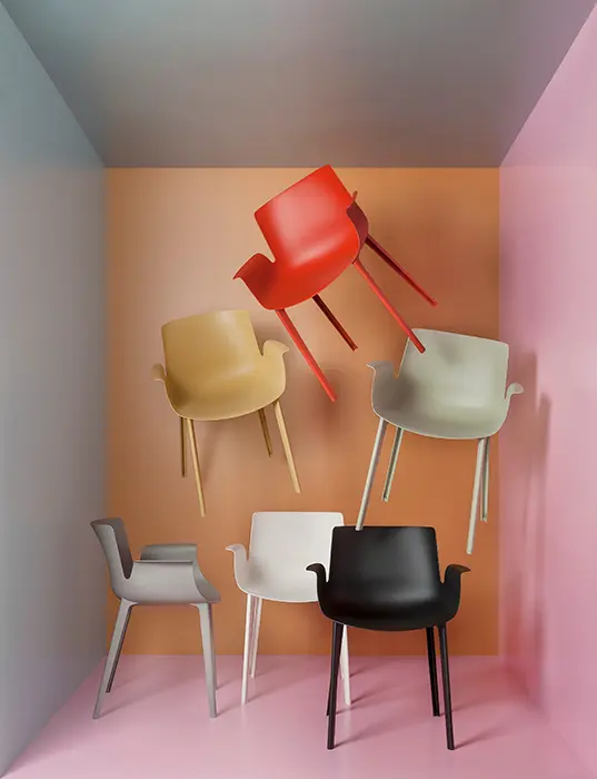 Seduta Piuma, Kartell, design Piero Lissoni