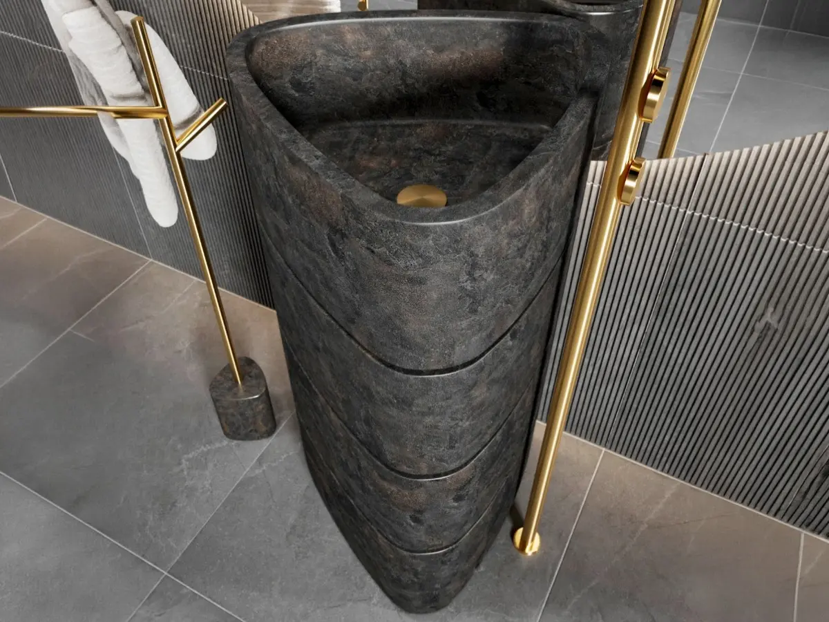 Memento lavabo in pietra pece