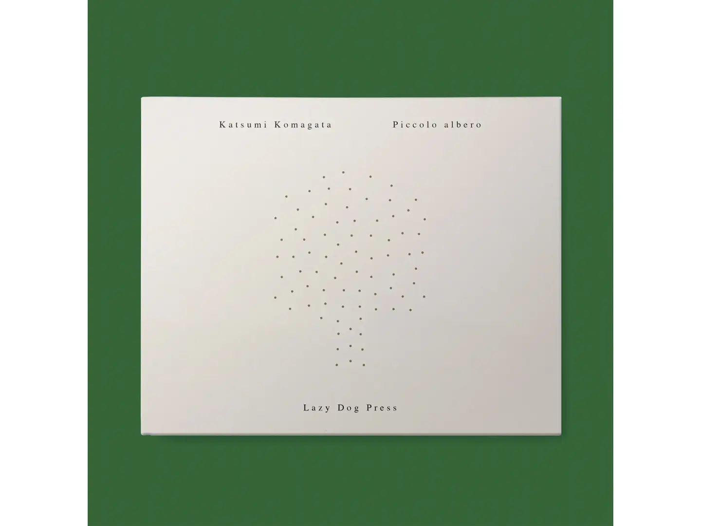 Piccolo albero, testo, illustrazioni e book design di Katsumi Komagata, Lazy Dog Press 