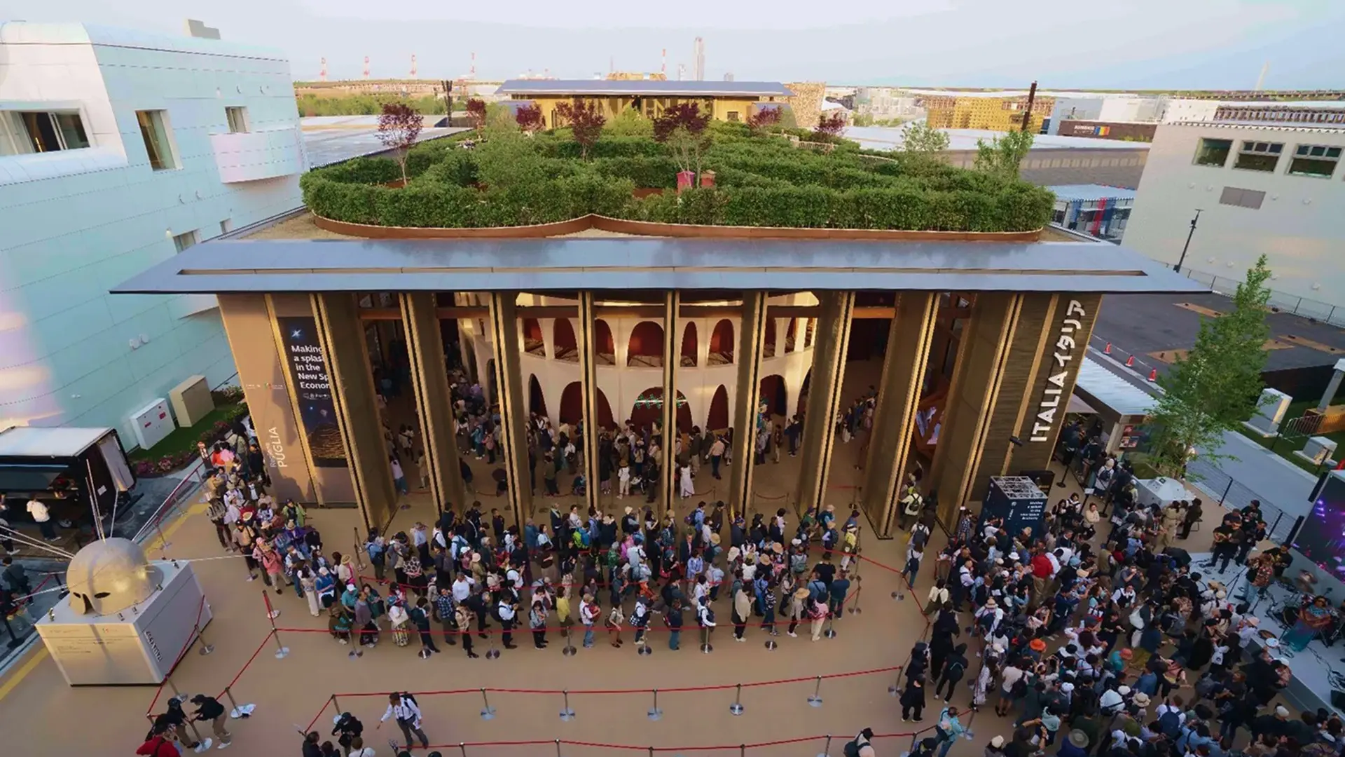 Veduta del Padiglione Italia, Expo 2025 Osaka 
