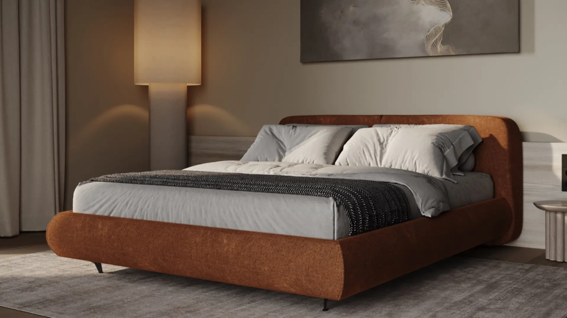 Bed "Trinity" by Veneto Group